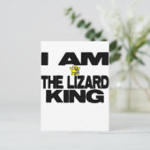 Ik ben de hagedikoning briefkaart (Staand voorkant)