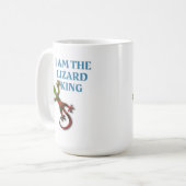 Ik ben de hagedikoning Gecko Lovers Mug Koffiemok (Voorkant links)