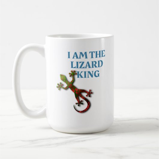 Ik ben de hagedikoning Gecko Lovers Mug Koffiemok (Links)