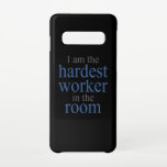 Ik ben de hardste Arbeider in de zaal Samsung Galaxy S10 Hoesje<br><div class="desc">Ik ben de moeilijkste werknemer in de kamer. Een perfecte match voor elke gymzaal en fitnessliefhebber,  maar ook voor vele andere gelegenheden of alleen voor alle hardwerkende en ijverige mensen.</div>
