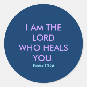 IK BEN DE HEER - 1118 RONDE STICKER