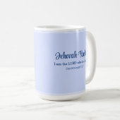 Ik ben de Heer die je bijbellichtblauw hoort Koffiemok (Voorkant rechts)