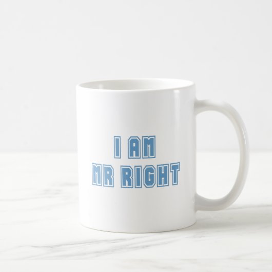 Ik ben de heer Right Koffiemok (Rechts)