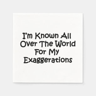 Ik ben de hele wereld rond bekend servet