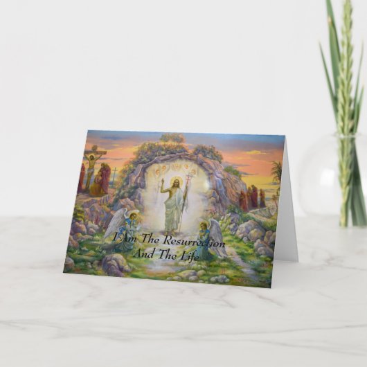 Ik ben de heropleving en het leven kaart (Voorkant)