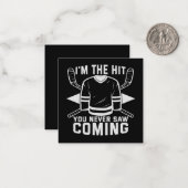 Ik ben de Hit die je nooit zag komen. Notitiekaartje (Voorkant / Achterkant in situ)