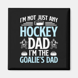 Ik ben de Hockeydoelman-papa van een IJshockeydoel Magneet