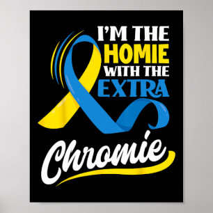 Ik ben de homie met het extra chromie down syndroo poster