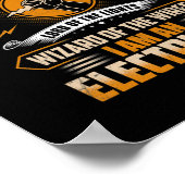 Ik ben de houder van de huidige grappige elektrici poster (Hoek)