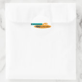 Ik ben de instructeur, jij bent de trainer! ronde sticker (Tas)