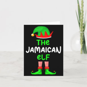 Ik ben de Jamaicaanse Elf Jamaica Kerstmis Grappig Kaart