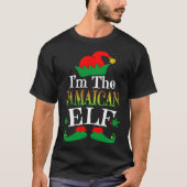 Ik ben de Jamaicaanse Elf Wiet Kerst Elfen Xmas T-shirt (Voorkant)