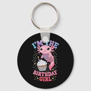 Ik ben de jarige Axolotl bijpassende gezinsfeestje Sleutelhanger
