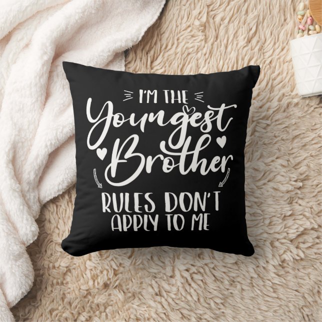 Ik ben de jongste broer Sarcasische broer Cool Kussen (Deken)