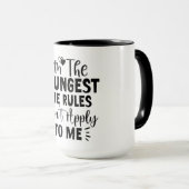 Ik ben de jongste die de regels niet kent mok (Voorkant rechts)