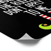 Ik ben de jongste elf die de regels niet op mij va poster (Hoek)