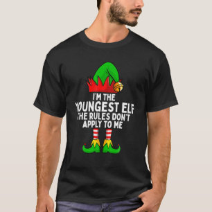 Ik ben de jongste elf die past bij kerstmis voor d t-shirt