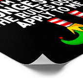 Ik ben de jongste Elf-familie die kerstmis heeft. Poster (Hoek)