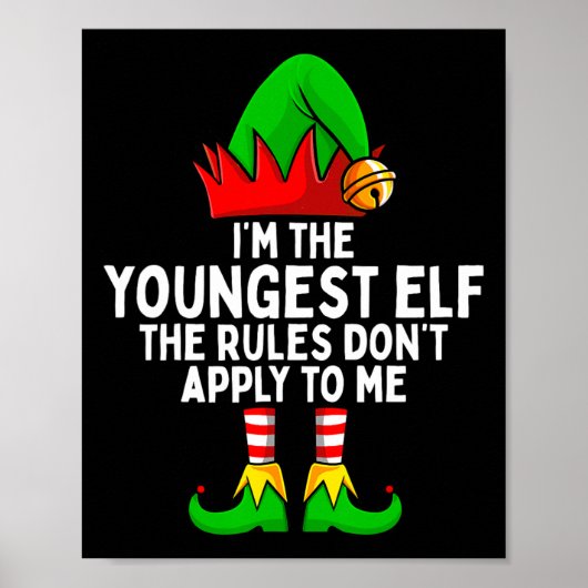 Ik ben de jongste Elf-familie die kerstmis heeft. Poster (Voorkant)