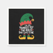 Ik ben de jongste Elf-familie die kerstmis heeft. Servet (Voorkant)