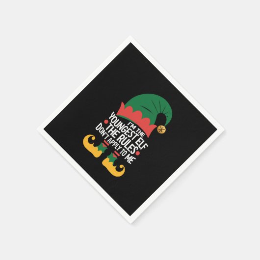 Ik ben de jongste Elf-familie die kerstmis heeft. Servet (Hoek)