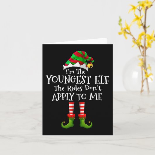 Ik ben de jongste Elf-regels die niet van toepassi Kaart (Gele Bloem)