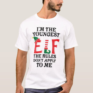 Ik ben de jongste van de regels die niet op mij va t-shirt