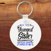 Ik ben de jongste zuster-regels die niet op mij va sleutelhanger (Voorkant)