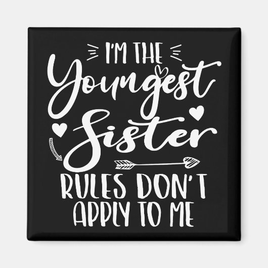 Ik ben de jongste zuster sarcasme minnaar Schattig Magneet (Voorkant)