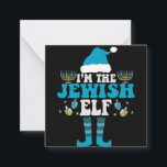 Ik ben de joodse Elf Funny Hanukkah Menorah Gift Notitiekaartje<br><div class="desc">grappig,  hanukkah,  chanukah,  gift,  verjaardag,  joods,  jew,  vakantie,  elf</div>