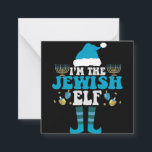 Ik ben de joodse Elf Funny Hanukkah Menorah Gift Notitiekaartje<br><div class="desc">grappig,  hanukkah,  chanukah,  gift,  verjaardag,  joods,  jew,  vakantie,  elf</div>
