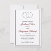 Ik ben de Joodse Hebreeuwse Weddenuitnodiging van Kaart (Voorkant)