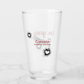 Ik ben de jouwe, geen restitutie glazen beker (Achterkant)