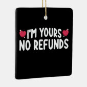 Ik ben de jouwe geen restitutie grappige koppels keramisch ornament (Rechts)