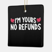 Ik ben de jouwe geen restitutie grappige koppels keramisch ornament (Links)