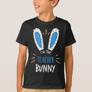 Ik ben de juf met konijnenoren lesgeven op Pasen T-shirt