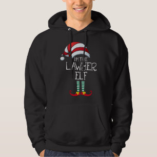 Ik ben de jurist Elf Familie die kerstcadeaus afst Hoodie