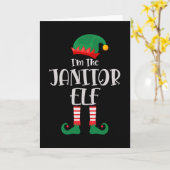 Ik ben de Kabouter Schoonmaker Kerstmis Kaart (Gele Bloem)