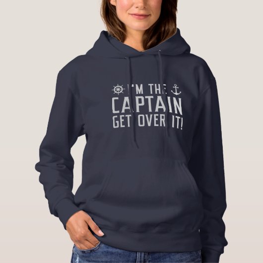 Ik ben de kapitein, accepteer het hoodie (Voorkant)