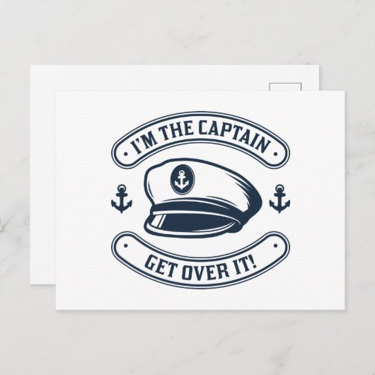 Ik ben de kapitein briefkaart (Voorkant / Achterkant)