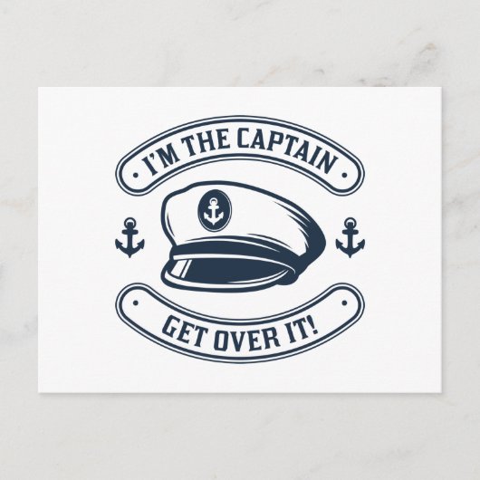 Ik ben de kapitein briefkaart (Voorkant)
