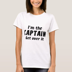 Ik ben de kapitein die er overheen gaat t-shirt