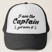 Ik ben de kapitein die er overheen gaat trucker pet (Voorkant)