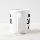 Ik ben de kapitein. Ga er overheen - grappig Grote Koffiekop (Achterkant)