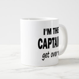 Ik ben de kapitein. Ga er overheen - grappig Grote Koffiekop