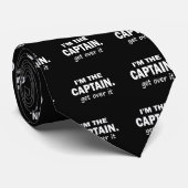 Ik ben de kapitein. Ga er overheen - grappig Stropdas (Opgerold)