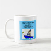 ik ben de kapitein koffiemok (Links)