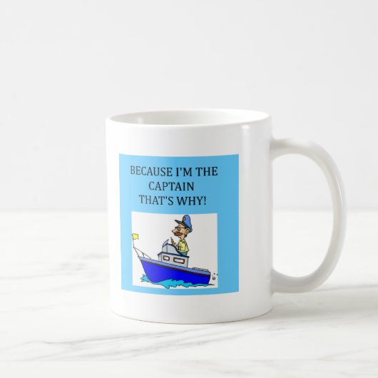 ik ben de kapitein koffiemok (Rechts)