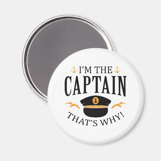 Ik ben de kapitein magneet (Voorkant / Achterkant)