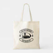 Ik ben de kapitein tote bag (Achterkant)